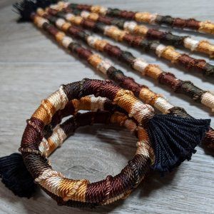 Brown Mix 24 INCH Dreadlock Hair Wraps